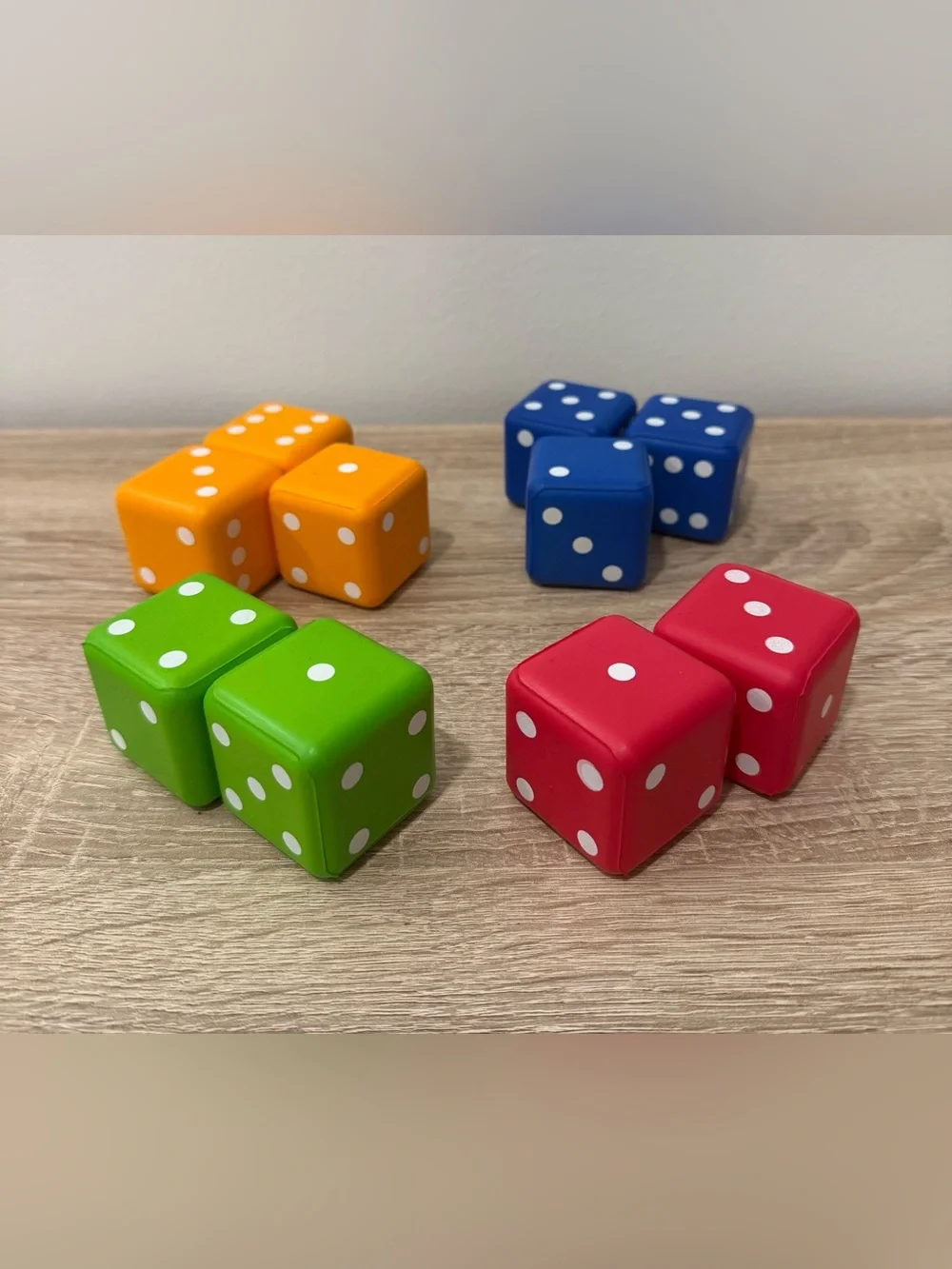 Lakeshore Giant Activity Foam Dice 10pc Lot Math Counting Learning Games Toys